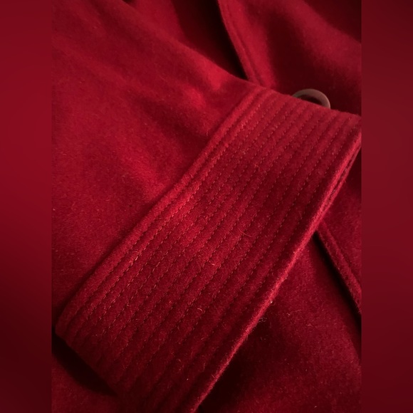 NWT Forever 21 Jacket/Coat Burgundy Red- Wool Blend Size Large - Picture 13 of 13